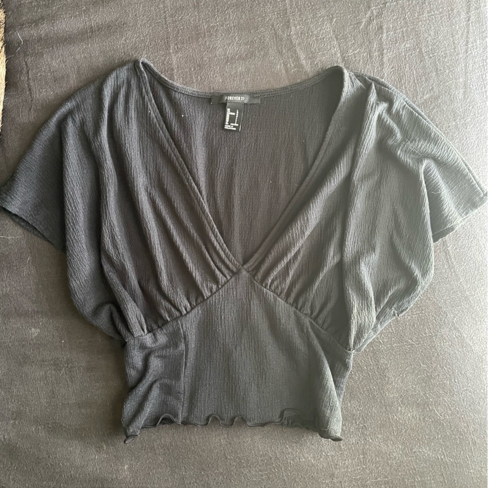 V neck top - Picture 2 of 4